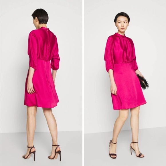 Rebecca Minkoff NWT WHITNEY DRESS Kjole - fuschia Sz 12 Office Resort Work Party - Picture 6 of 16